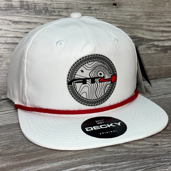 GMC AT4 Topo 3D Classic Rope Hat- White/ Red - Picture 2 of 4
